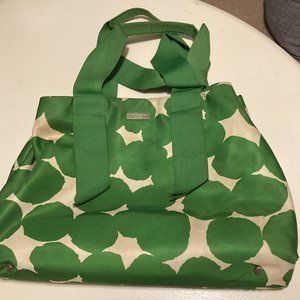 Kate Spade Silk Tote with Grosgrain Handles